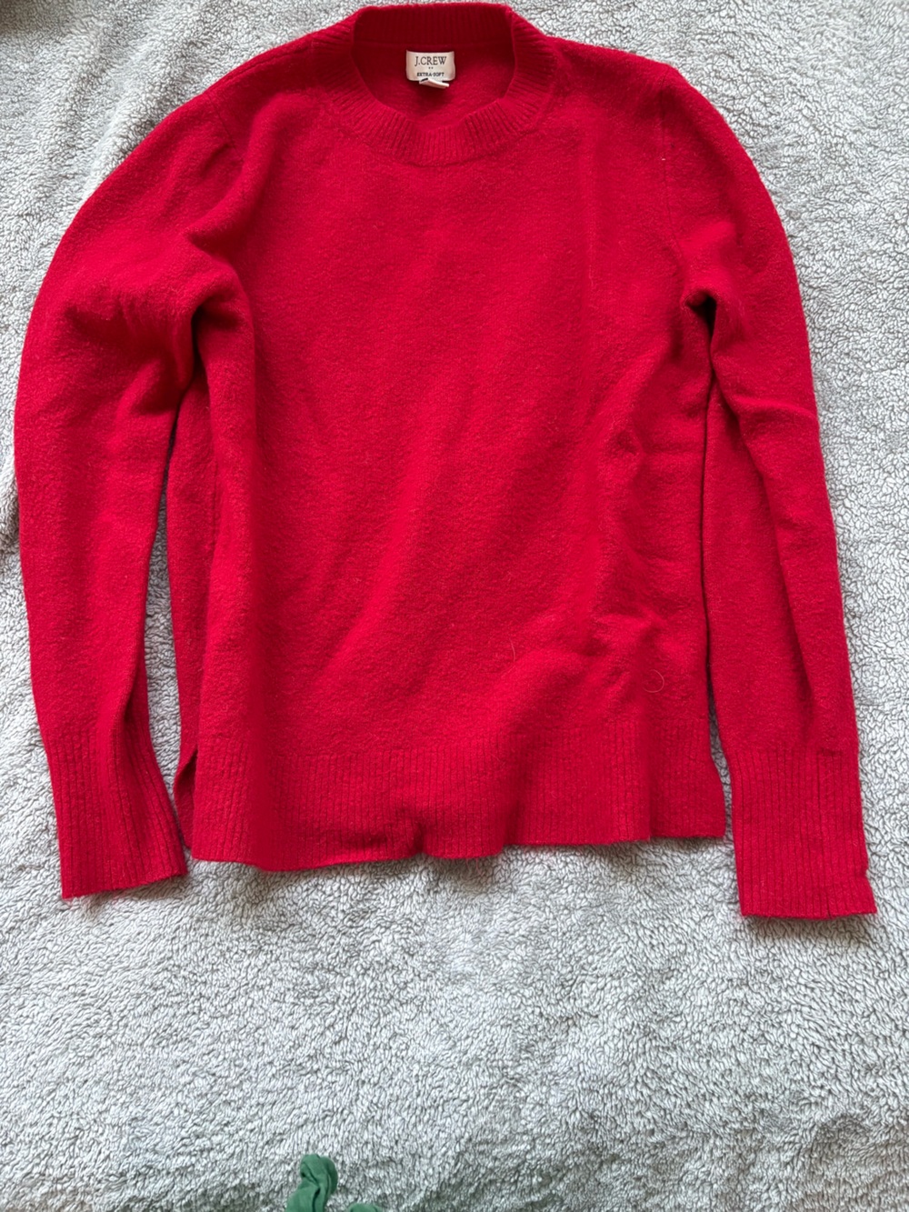 J. Crew Red Crewneck Sweater
